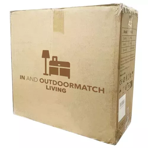 In And OutdoorMatch Bijzettafel - Wit - Ø60x41 cm - Staal (105666)