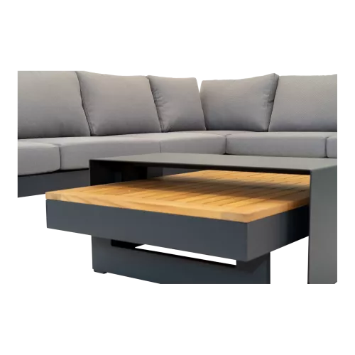 In And OutdoorMatch Loungeset - Ligfunctie - FSC Teak - 3-delig (105887)
