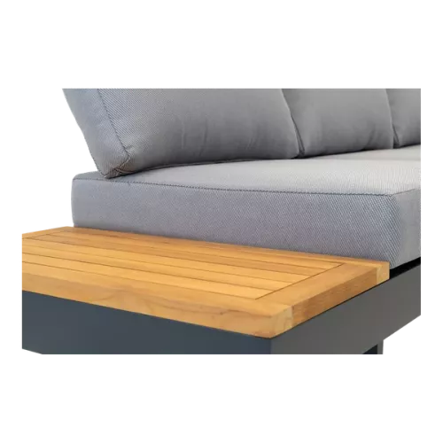 In And OutdoorMatch Loungeset - Ligfunctie - FSC Teak - 3-delig (105887)