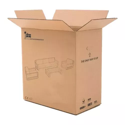 In And OutdoorMatch Loungeset - Ligfunctie - FSC Teak - 3-delig (105887)