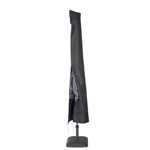 In And OutdoorMatch Beschermhoes Stokparasol - Zwart - Ø4m / 3x3m - 230x30/57 cm - Waterdicht (105965)