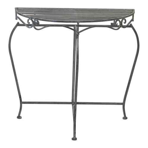 In And OutdoorMatch Bijzettafel - 75x37x74 cm - Staal - Grey Wash (105999)