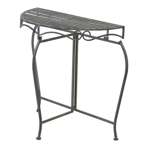 In And OutdoorMatch Bijzettafel - 75x37x74 cm - Staal - Grey Wash (105999)