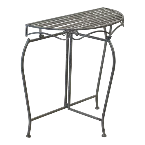 In And OutdoorMatch Bijzettafel - 75x37x74 cm - Staal - Grey Wash (105999)