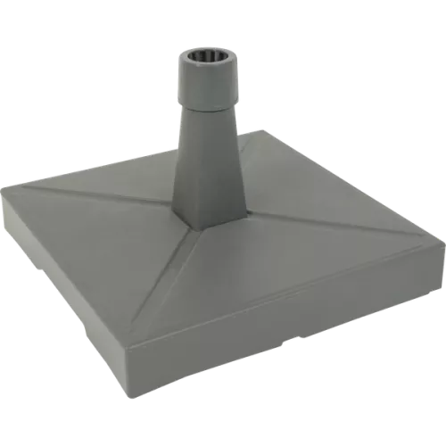 In And OutdoorMatch Parasolvoet Kunststof/Beton - 20 kg - Antraciet - 49x49 cm (106087)
