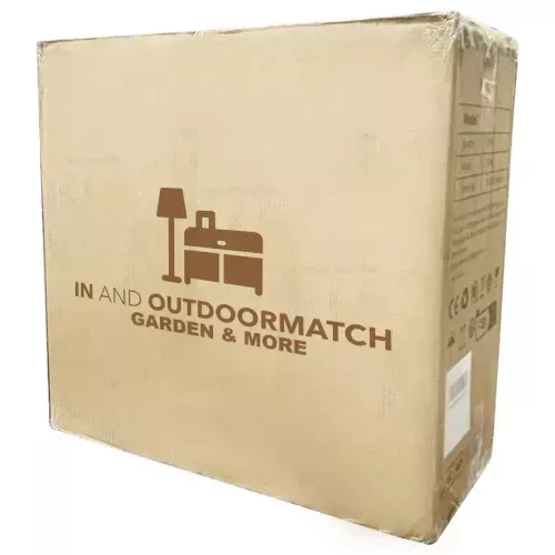 In And OutdoorMatch Zwevende parasol - 3x3m - UV50+ - Zonder kraag - Aluminium frame (106158)