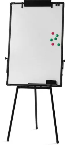 ShopEighty8 ShopEighty8 - Flipchart - Whiteboard Flipchart - Whiteboardstandaard - Magnetisch whiteboard - Verstelbare standaard - 3 standen - Antislip - Compleet met alle accessoires - Zwart (6150655894807)