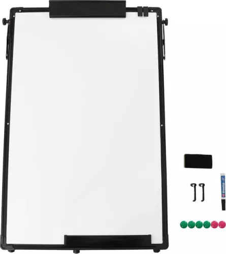ShopEighty8 ShopEighty8 - Flipchart - Whiteboard Flipchart - Whiteboardstandaard - Magnetisch whiteboard - Verstelbare standaard - 3 standen - Antislip - Compleet met alle accessoires - Zwart (6150655894807)