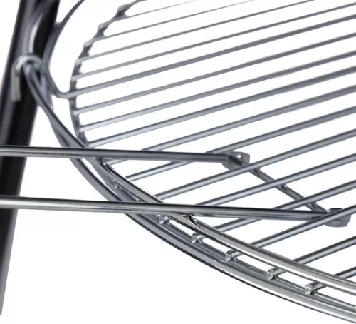 merkloos Barbecue op statief met grillrooster en kettingen - In hoogte verstelbaar - HxD: 151 x 100 cm - Zwart-zilveren barbecue (6151000329371)