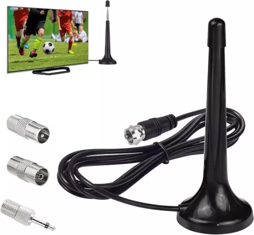 merkloos DAB/FM-tunerantenne - Telescopische binnenantenne met magnetische voet (8785322965733)