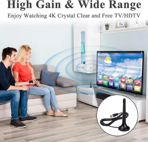 merkloos DAB/FM-tunerantenne - Telescopische binnenantenne met magnetische voet (8785322965733)