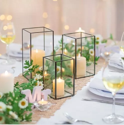 merkloos Kaarsenhouder - Kaarsenstandaard - Kandelaar - Decoratie - Kaarsenschaal (6150716951999)