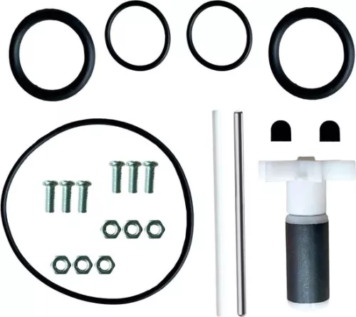 merkloos Lay Z Spa SaluSpa Coleman Waterpomp Afdichting Conversie Kit met Impeller P4071 58113 E02 - Loopwiel, O-ring, Keramische As, RVS As - Zwart (8785300106103)
