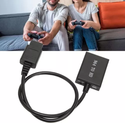 merkloos N64 HDMI-converteradapterkabel voor SNES - HD Link-kabel voor N64 - Converteert videosignaal naar HDMI - Ondersteunt PAL en NTSC. (6152349389323)