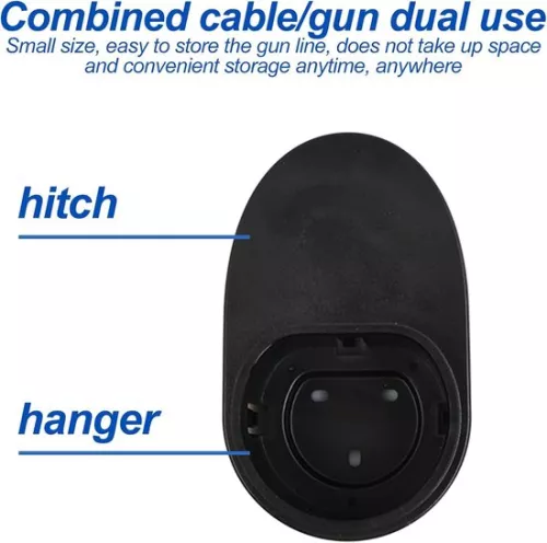 merkloos Kabelhouder type 2 wandhouder voor oplaadkabel - organizer voor Wallbox laadstation - zwart (8785325017873)