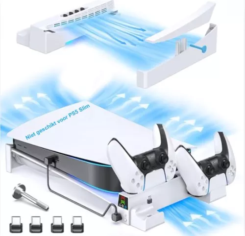 merkloos Ventilator geschikt voor Playstation 5 - USB Koelventilator PS5 Accessoires (6150719187104)