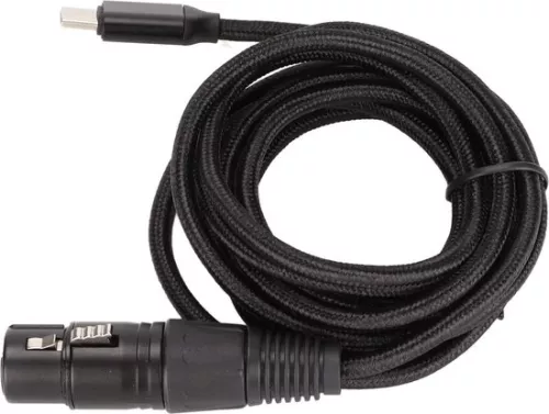 merkloos USB C naar XLR vrouwelijke kabel - Type C microfoonkabel met laag ruisniveau - Geschikt voor Windows - 3 m. (6152350721785)