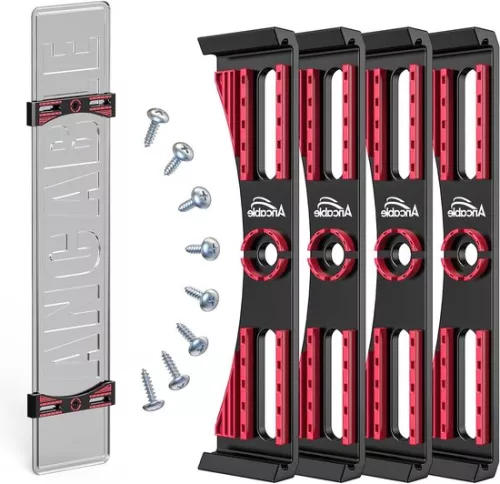 Merkloos Frameloze kentekenplaathouder - Universele onzichtbare houder - Set van 2 (9505923262920)