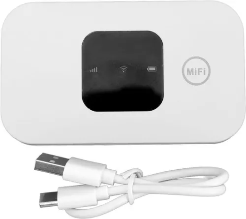 merkloos Draagbare wifi-router – 4G mobiele hotspot – Verbind tot 10 apparaten – Hoge snelheid 2100 mAh USB-aangedreven mobiele wifi-hotspot voor op reis – Internationaal gebruik (6152324328385)
