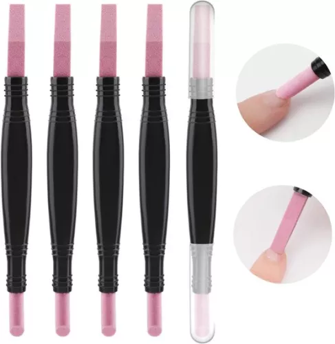 Merkloos Puimsteen nagelvijltjes - Nagelverzorging - Verpakking van 5 (9505364445975)