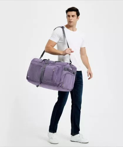 merkloos Opvouwbare reistas, 60-100 liter, superlichte reistas voor bagage, sport, fitness, waterdicht nylon, paar 85l (7595980362857)