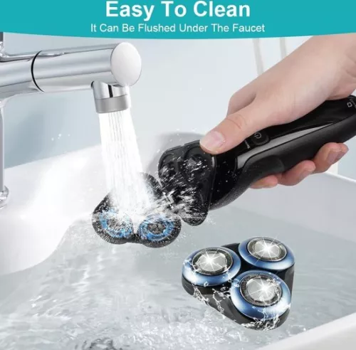 3-delige scheerkoppen met kleine borstel - Universeel compatibel met Hq8 Pt720 Pt725 Pt815 Pt860 At890 At899 At750