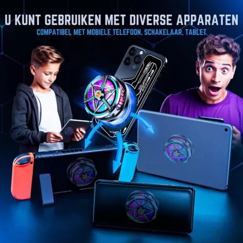 merkloos Telefoonkoeler – Magnetisch – Draagbaar – Type-C-ingang – ABS (6150727793717)