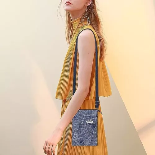 merkloos Mobiele telefoonhoesje om op te hangen, schoudertas voor dames, mobiele telefoontas voor dames, schoudertas voor mobiele telefoon, multifunctionele damestas met schouderband, voor dagelijks gebruik, school, winkelen (blauw), blauw (0786311219484)