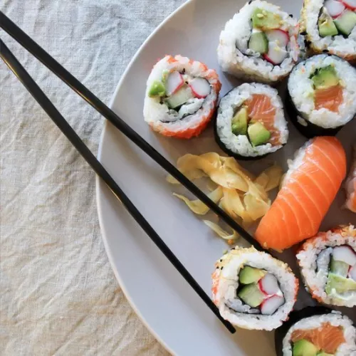 merkloos Eetstokjes van hoogwaardig roestvrij staal - 5 paar zwarte sushistokjes - Metalen eetstokjes - Vaatwasserbestendige en herbruikbare eetstokjes (4800325803302)