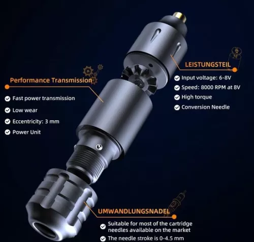 Aa Tattoo Pen Machine Draadloze Batterij Tattoo cartridges Naalden Tattoo Ink Complete Tattoo Machine Kit 20-delig (8785295309268)