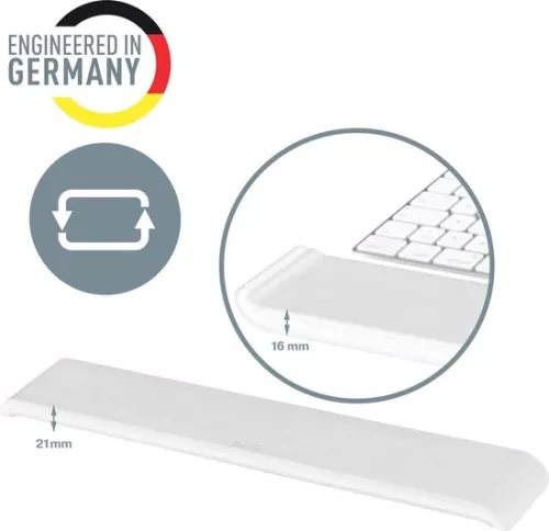 merkloos Verstelbare polssteun voor toetsenbord - Lange schuimrubberen polssteun voor links- en rechtshandigen - Bureau-polssteun Ergo Cosy assortiment - Lichtgrijs 65240085 (8785301289041)