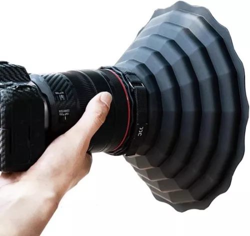 Siliconen zonnekaprok anti-reflectie 77mm 82mm voor Canon Nikon DSLR-cameralens Opvouwbare zonnekap Lensbeschermer