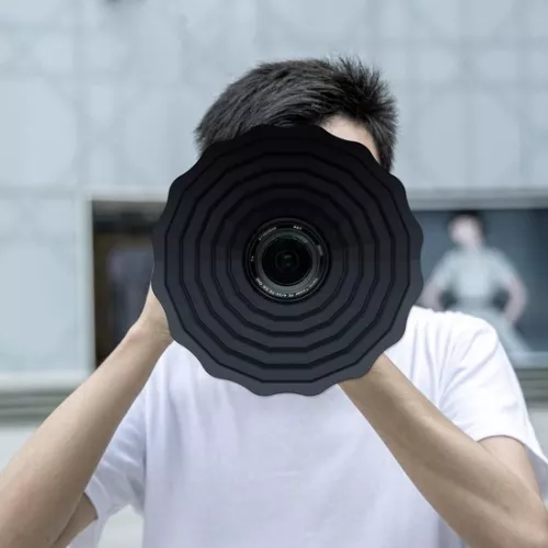 merkloos Siliconen zonnekaprok anti-reflectie 77mm 82mm voor Canon Nikon DSLR-cameralens Opvouwbare zonnekap Lensbeschermer (8785304986756)
