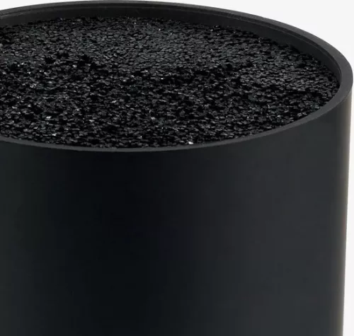 merkloos Messenblok zonder messen - universeel - 1 stuk - zwart - flexibel - 23 x 11 x 11 cm (6152307113137)