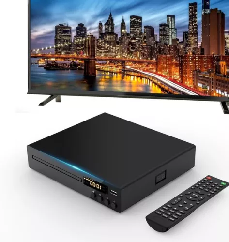 DVD-speler met HDMI - Blu-ray-spelers - Externe dvd-speler - Zwart