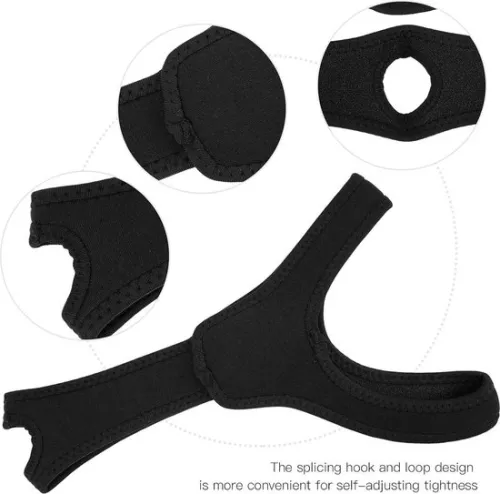 merkloos Anti-snurk kinband voor CPAP-gebruikers - Mondademhalingshulpmiddel voor mannen en vrouwen - Snurkstopper Kaakondersteuning - Anti-snurk hulpmiddel Zwart anti-snurk mondstuk (6150828683627)