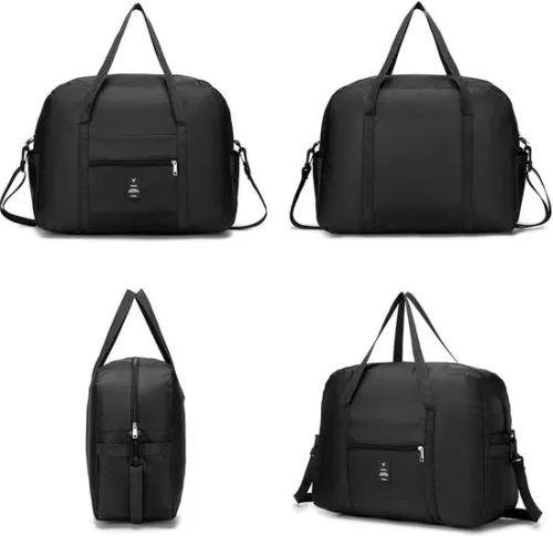 merkloos Opvouwbare handbagage 40x30x20 - Lichtgewicht reistas - Geschikt voor Transavia, Wizzair en Tui Airways (6152413960915)