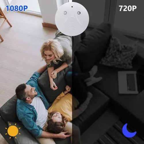 merkloos Wifi 5G/24G verborgen camera 1080p HD microcamera - draadloos met bewegingsdetectie en nachtzicht (6152501525507)