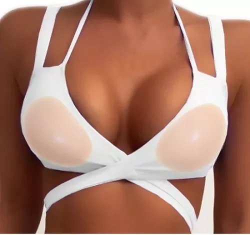 merkloos Siliconenbeha - 1x dik - D-cup - Verwijderbare zelfklevende pads - Push-up siliconen borstvergrotende pads - Voor badkleding en bikini's - Comfortabele vulling - Onzichtbaar en wasbaar - Dames (8410900115599)