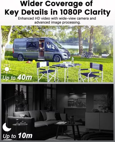 merkloos 4G LTE-bewakingscamera zonder wifi - SIM-kaart - 5200 mAh-batterij - 160° kijkhoek - AI-bewegingsdetectie - 10 m nachtzicht (6152126554562)