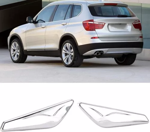 merkloos Voorspatbord Chrome Finisher Vervanging 51117338569 51117338570 - ABS Voorspatbord Chrome Finisher Trim - Compatibel met X3 X4 F25 F26 2013-2017 - HTML Content - Voorbeeldtekst . (8785310177988)