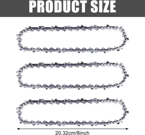 merkloos Zaagketting 20 cm 11 mm 33 TG compatibel met Einhell ForteXXA 18-20 TH & GC-LC 18-20 Li T - Ketting met lage terugslag - WORX WG349E.9. (6152356614661)