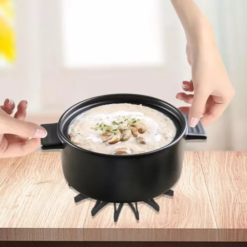 merkloos Siliconen onderzetters voor warme gerechten - antislip - hittebestendig - keuken - tafel - hete potten - pannen - 3 stuks (8785302705427)