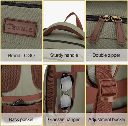 merkloos Laptoprugzak, schoolrugzak voor mannen en vrouwen, antidiefstalrugzak, duurzame computerschooltas voor 15,6/17,3 inch laptop met USB (4800437739018)