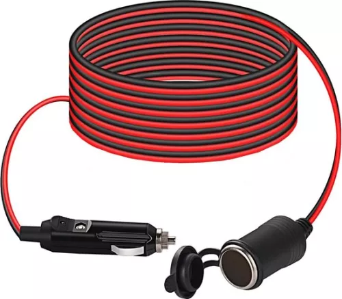 Verlengkabel voor sigarettenaansteker - 3 m waterdicht - 20 AWG - 15A zekering - 12V/24V - DC-adapter voor boot en motorfiets
