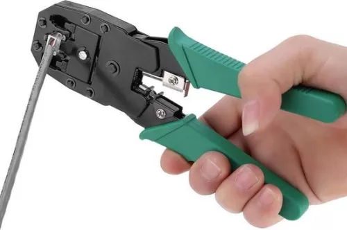 merkloos PREMIUM LAN-netwerktesterset - inclusief koffer - RJ45 / RJ12 / RJ11 / CAT5 / CAT5e / Cat6 / UTP / LAN - kabeltester met krimptang en LSA-tang (8720514720066)