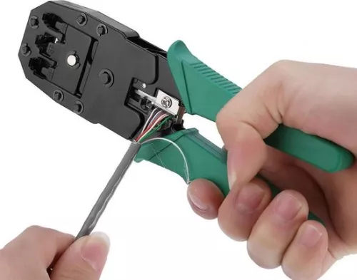 merkloos PREMIUM LAN-netwerktesterset - inclusief koffer - RJ45 / RJ12 / RJ11 / CAT5 / CAT5e / Cat6 / UTP / LAN - kabeltester met krimptang en LSA-tang (8720514720066)