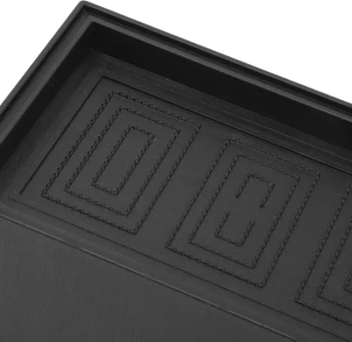 merkloos Meubelverhogers - Rechthoekige pootmat - Verhoogde rubberen bedvoet - Kastvoetkussens - Zwart - 3 inch - Pak van 4 - Kamermeubels - Bankliften (8785301426507)