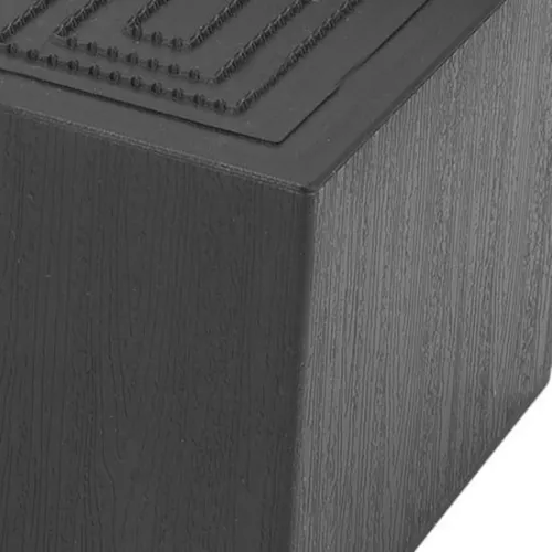 merkloos Meubelverhogers - Rechthoekige pootmat - Verhoogde rubberen bedvoet - Kastvoetkussens - Zwart - 3 inch - Pak van 4 - Kamermeubels - Bankliften (8785301426507)