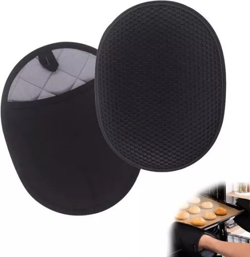 Hittebestendige siliconen pannenlappen - 2 stuks - Ergonomisch ontwerp voor koken en bakken